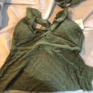 Open back tankini top